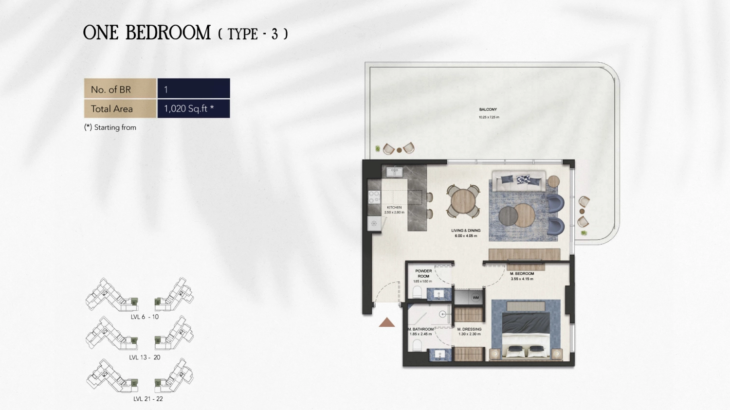 1 BR - Type A